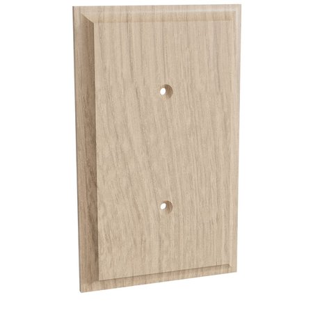 DESIGNS OF DISTINCTION Single Blank Switch Plate Cover - White Oak 01452001WK1